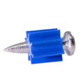 thumbnail image 1 of Drive Pin Blue Point, cabeza plana de plástico/acero, 100 unidades, 1 of 1