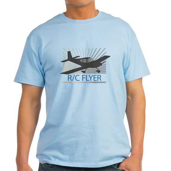 CafePress - RC Flyer Low Wing Airplane Light T Shirt - Men's Classic Graphic T-Shirt