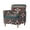 Geometric, variant on FKELYI Stretch Couch Sofa Cover Boho Mandala Blue Print Anti-Scratch Armchair Slipcover with Elastic Bottom for Living Room Accent Chair Cover Furniture Protector