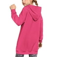 thumbnail image 4 of 5-14 Years Toddler Boys Girls Hoodies Kids Long Pullover Hooded Sweatshirt Long Hoodies For Girls Hoodie Dress With Pockets, 4 of 9