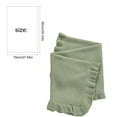thumbnail image 3 of Ruffled Edge Knit Cotton Throw Blanket, Soft Breathable Woven Cover for Sofa Couch Bed, Lightweight Decorative Home Textile for Everyday Use, 3 of 6