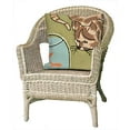 thumbnail image 3 of TransOceanImports 7FP8S143006 Coussin Carré Vert Chat Curieux, 3 of 3
