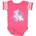 thumbnail image 3 of Inktastic I Am 1 Year Old with Unicorn and Hearts Girls Baby Bodysuit, 3 of 5