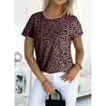 thumbnail image 5 of SHEWIN Womens Polka Dot Tops Crewneck Short Sleeve T Shirts Casual Fashion Floral Print Spring Summer Shirts, 5 of 9