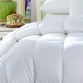thumbnail image 3 of Striped White Goose Down Comforter Oversized All Season Fill Weight by Royal Hotel - Full/Queen Size, 3 of 4