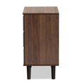 thumbnail image 4 of Bowery Hill Modern 3-Drawer Wood Bedroom Chest in Walnut Brown/Gray, 4 of 8