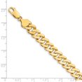 thumbnail image 3 of 14k Yellow Gold 8.5mm Solid Hand Polished Fancy Link Bracelet 8 Inch Lobster Claw -  Jewelry Gift for Mom, 3 of 3