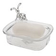 thumbnail image 5 of Unique Bargains 1 Pc Waterproof Soap Holder Rabbit Pattern Clear Soap Holder for Bathroom 5.51"x4.13"x1.65", 5 of 6