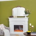 thumbnail image 3 of A&B Home Gold Arch Mirror with Metal Frame, 40"x31" Wall Decor, 3 of 8