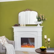 A&B Home Gold Arch Mirror with Metal Frame, 40x31 Wall Decor