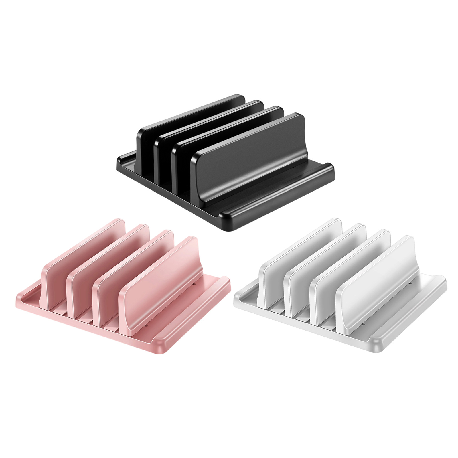 RUISINERY Vertical Laptop Stand Holder Adjustable Desktop Notebook Dock Space Saving Laptop Vertical Saving Dock Replacement