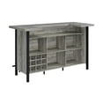 thumbnail image 5 of Pemberley Row Engineered Wood Gray Driftwood Bar Unit Rectangular 70.75"W Unassembled, 5 of 7