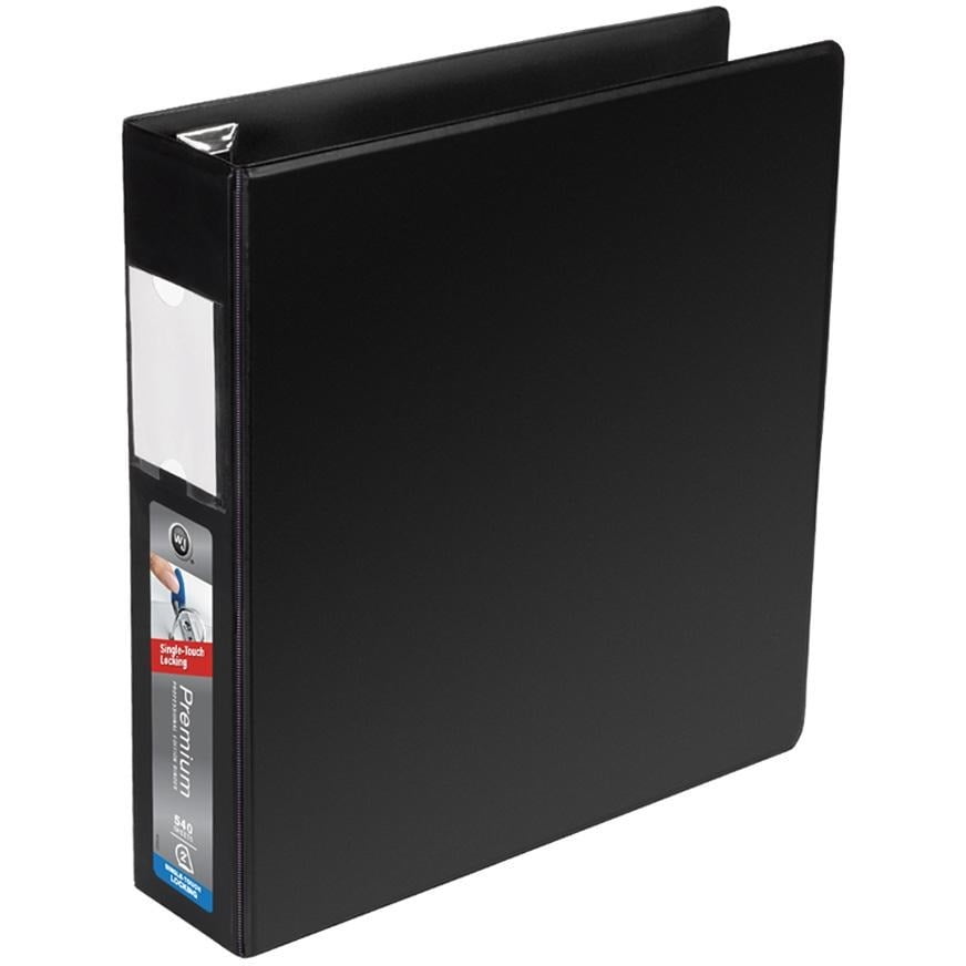 Wilson Jones, WLJ87606, 876 Locking DRing Binders, 1 Each, Black