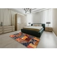 thumbnail image 5 of Ahgly Company Machine Washable Indoor Rectangle Contemporary Bronze Brown Area Rugs, 5' x 7', 5 of 7