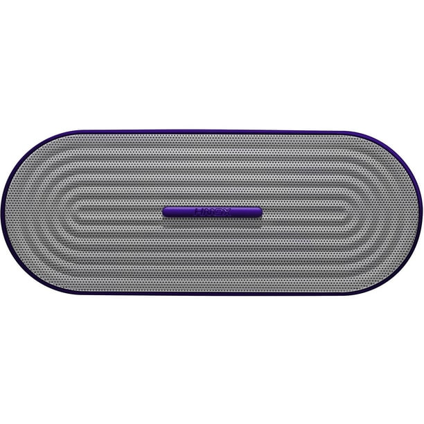 HMDX Rave Portable Bluetooth Wireless Rechargeable Speaker, Purple, HX