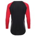 thumbnail image 2 of FashionOutfit Men's Basic Lightweight Baseball Raglan Shirt, 2 of 3