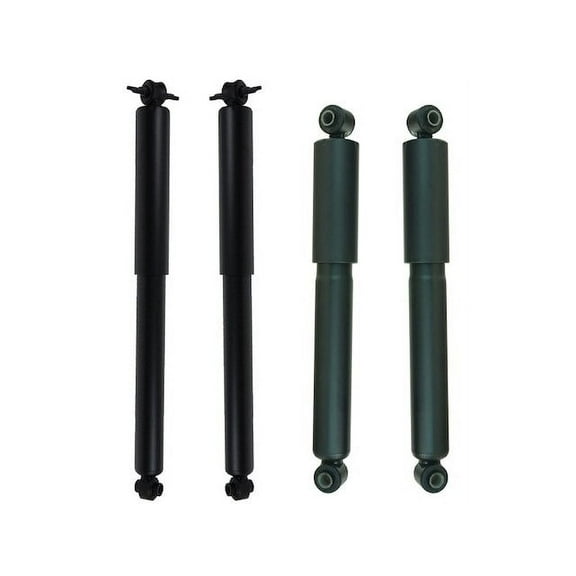Front and Rear Shock Absorber Set 4 Piece - Compatible with 1983 - 1990 GMC S15 4WD 1984 1985 1986 1987 1988 1989