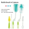 thumbnail image 2 of Ludlz 5-Pack Bottle Cleaning Brush Set - Long Handle Bottle Cleaner 360 Rotation Baby Milk Bottle Brushes Feeding Straw Nipple Cleaning Tool, 2 of 2