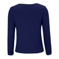 thumbnail image 6 of Womens Long Sleeve Pajama Top Built In Support Yoga Comfort Tee Soft Casual Layer, 6 of 8
