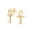 Gold, variant on Bling Jewelry Womens Egyptian Ankh Cross Sterling Silver Small Stud Earrings