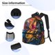thumbnail image 3 of Disketp Vibrant Rooster Painting Mochila Ligera Clásica con Múltiples Bolsillos, Mochila Casual para Hombre y Mujer, Ideal para Escuela, Trabajo y Viajes, 3 of 6
