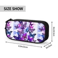 thumbnail image 4 of Vsdgher Flying Butterflies Print Large Capacity Pencil Case Pouch with Zipper, Portable Aesthetic Big Capacity Pencil Cases Pen Office Travel Stationery Bag, 4 of 8