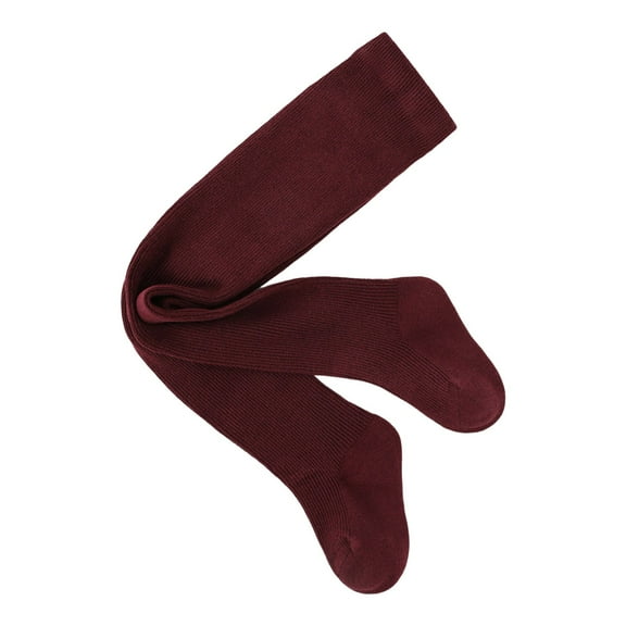 KAUOD Girls Knit Thermal Tights Ribbed Stretchy School 𝐔niform Fleece Leggings Yoga Dance Opaque Pantyhose for Kids Toddler