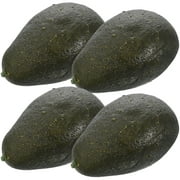 4pcs Imitation Avocado Models Decorative Avocado Photo Props Artificial Fruits