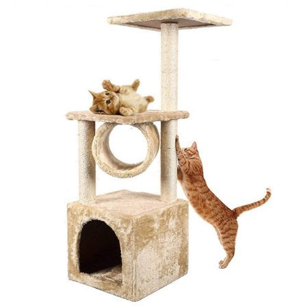 Cat Play Gyms - Zimtown Beige Deluxe 36