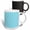Multicolor, variant on 3drose, Blue and White Polka Dot Print, 11oz Magic Transforming Mug