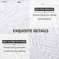 thumbnail image 5 of 3 Pcs Burgundy Sofa Daybed Cover Set Twin Size Daybed Bedding Double Sided Bed Set All Season Cozy Bedding Solid Color Classic Design Daybed Quilt Set with Matching Shams,39"x75", 5 of 8