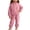 Pink, variant on DJDLJWCJ Toddler Girls 2 Piece Fleece Lined Outfit Set Quarter Zip Stand Collar Sweatshirt with Elastic Waist Jogger Pants Pink Size 6-9M