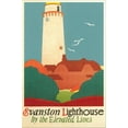 thumbnail image 2 of Art.com Evanston Lighthouse Poster Stretched Canvas Print Wall Art, 16" x 24", 2 of 4