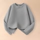 thumbnail image 4 of Blusas y camisas de manga larga con cuello redondo para niño, color liso, cuello redondo, talla mediana, manga larga, informal, cómoda, blusa de poliéster para niños de cedro, 4 of 7