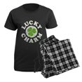 thumbnail image 5 of CafePress - Lucky Charm [Shamrock] Women's Dark Pajamas - Women's Short Sleeve Print T-Shirt and Pants Dark Cotton Pajama Set, 5 of 7