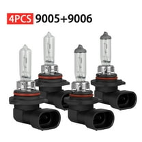 9005/HB3 9006/HB4 halogen HeadLight Bulbs 3800 Lumens, 55W 150% Brightness 3400K Warm White, Plug and Play Halogen Replacement for Cars, Pack of 4