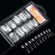 thumbnail image 2 of 100 unids/caja de uñas postizas transparentes sin costuras, cobertura completa, puntas para uñas postizas, pegatina completa corta en forma de T para manicura de uñas Tan Jianjun unisex, 2 of 2
