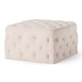 thumbnail image 1 of Maven Lane Henry Traditional Ottoman in Cream Fabric Upholstery, 1 of 5