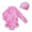 Pink-10, variant on Girls Swim Suits 8-10 One Piece Bikini Set Cute Pattern Print Girls Bathing Suits Adjustable Straps Tankini with Shorts Padded Cutout Beach Swimwear