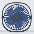 thumbnail image 4 of Mini ventilador de escritorio USB, rotación 360, portátil azul ER, 4 of 5