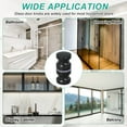 thumbnail image 7 of Uxcell Glass Shower Door Handle, Aluminum Alloy Back-to-Back Shower Door Knob for Bathroom Black, 7 of 7