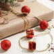thumbnail image 4 of Bola de cono de pino, bolsa de regalo, adornos navideños, cadena, cadena, decoración de árbol de Navidad, cadena colgante Zhivalor CPB-SSW390-2, 4 of 5