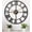 Black Roman-16 Inch, variant on Black Roman 16 Inch Metal Decorative Wall Clock