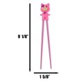 thumbnail image 6 of Pink Ribbon Miss Piggy Pig Reusable Training Chopsticks Set With Silicone Helper, 6 of 7