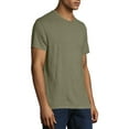 thumbnail image 6 of Hanes Men's Modal Elevated Tee Military Green Triblend 2XL, 6 of 6