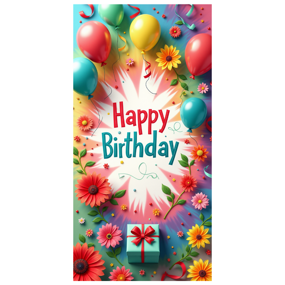 Tie Dye Colors Banner Festival Party Backdrop Birthday Decor for Celebration Indoor Decoration Kids Party