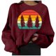 thumbnail image 1 of Ichuanyi liquidación de mujeres Fashion estampado casual redondo redondo de manga larga suelta tops blusa sudadera sin capucha ICHUANYI WER202308210199, 1 of 3