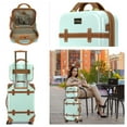 thumbnail image 2 of World Traveler Gatsby Luxury Trunk 2-Piece Spinner Carry-On Luggage Set - Mint, 2 of 5