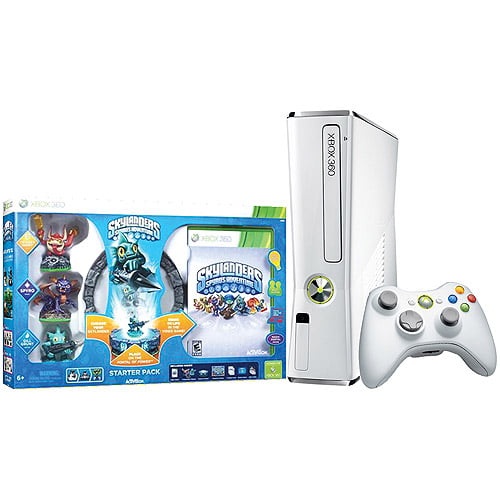 Xbox 360 4gb Console W Skylanders Starter Kit And Exclusive Gill