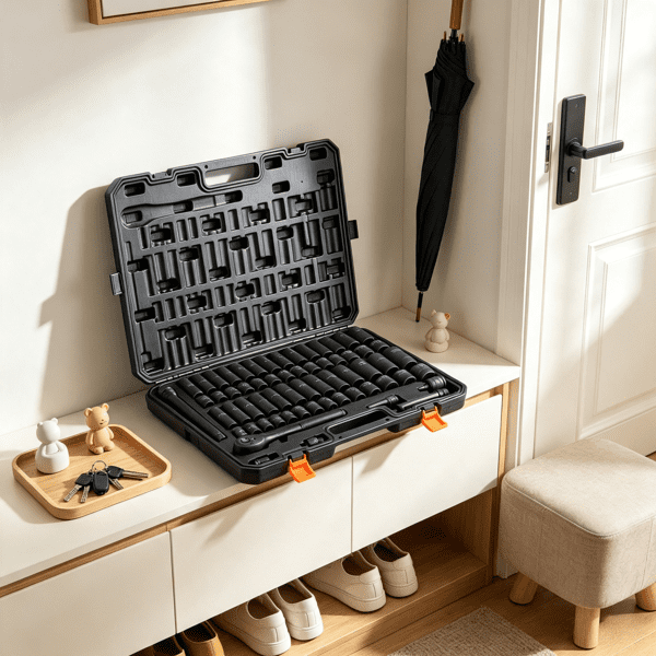65 Piece 1/2" Drive Impact Socket Set, Rugged & Durable, Ideal for Auto Repair & Mechanical Work